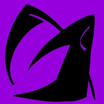 Black Halloween Spider Web Corner on Purple Background Stock Illustration