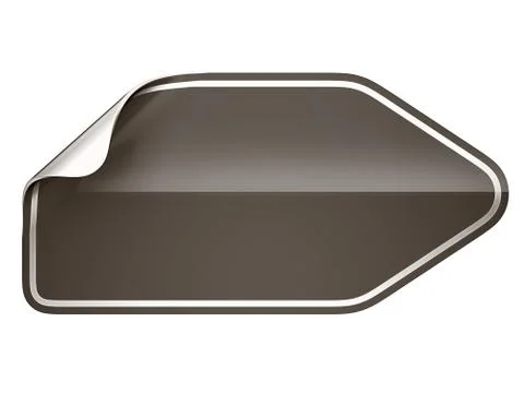 Black hamous sticker or label Stock Illustration