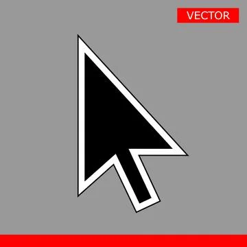Black hand cursors icons vector illustration set Illustrazione stock