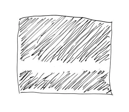 Black hand drawn ink texture with stripe and lines. Freehand patterns and Stock-Illustration
