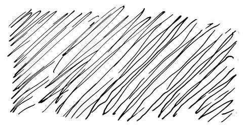 Black hand drawn ink texture with stripe and lines. Freehand patterns and bac Stock Photos