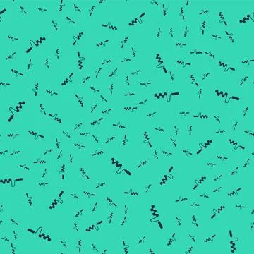 Black Hand ice drill for winter fishing icon isolated seamless pattern on green Stock Illustration