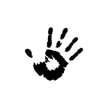 Black hand sign icon. Vector illustration eps 10 Stock Illustration