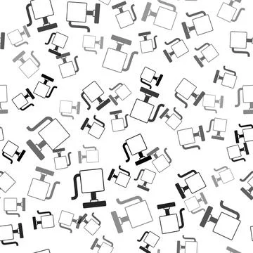 Black Handle detonator for dynamite icon isolated seamless pattern on white 스톡 일러스트