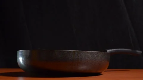 Black hands breaking ramen in pot Stock Footage 276594032
