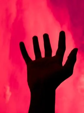Black hands of death Stock Photos