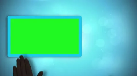 Black hands moving copyspace on blue background Stock Footage