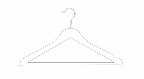 Black Hanger Stock Illustration