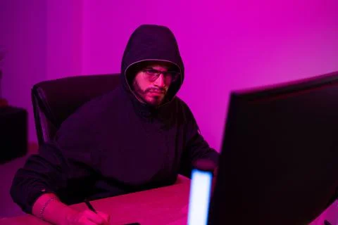 Black Hat Hacker Stock Photos
