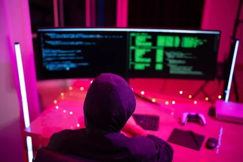 Black Hat Hacker Stock Photos
