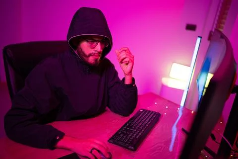 Black Hat Hacker Stock Photos