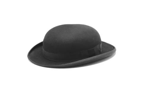 Black hat isolated on the white background Stock Photos