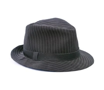 Black hat isolated on white Stock Photos
