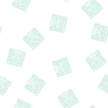 Black hat link glyph seamless pattern イラスト素材