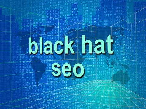 Black Hat Seo Website Optimization 3d Illustration Illustrazione stock