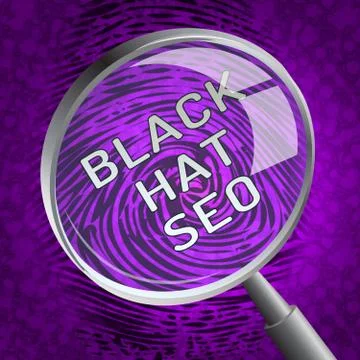 Black Hat Seo Website Optimization 3d Rendering イラスト素材