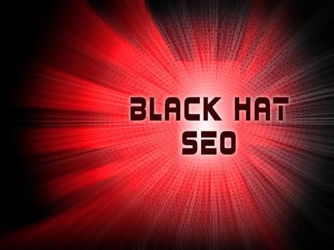 Black Hat Seo Website Optimization 3d Illustration イラスト素材