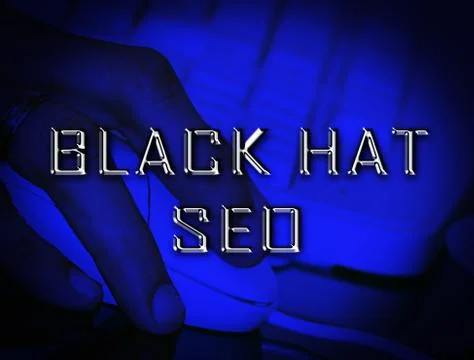 Black Hat Seo Website Optimization 2d Illustration イラスト素材