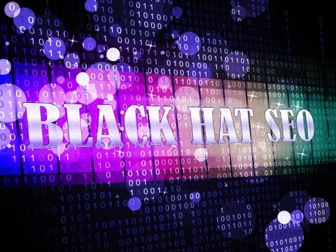 Black Hat Seo Website Optimization 3d Illustration イラスト素材