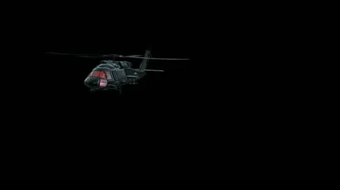 Black Hawk Helicopter Front View Stock-Footage 11629560