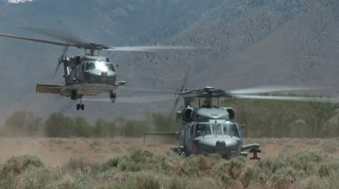 Black Hawk, UH-60 Helicopter Stock Footage 7749057