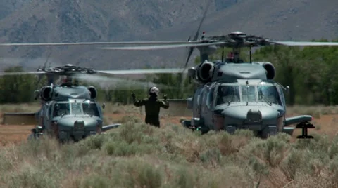 Black Hawk, UH-60 Helicopter Stock Footage 7749073