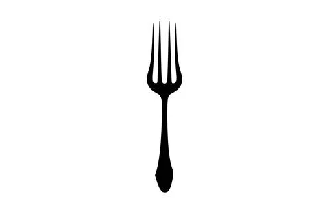 Black hay fork icon isolated on white background. Beautiful Hay fork icon. Stock Illustration