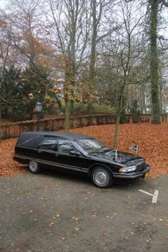 Black hearse Stock Photos