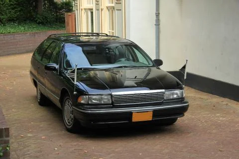 Black hearse Foto stock