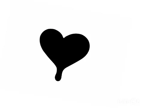 Black heart animation Stock Footage 331785263