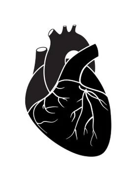 Black heart Stock Illustration