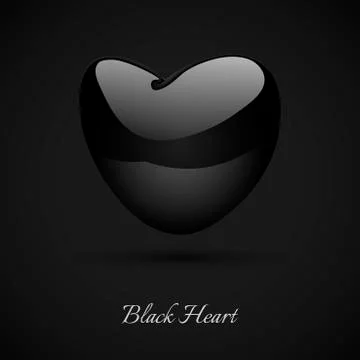 Black Heart Stock Illustration