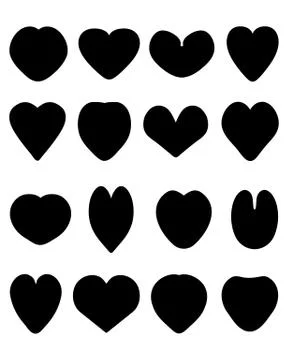 Black heart Stock Illustration