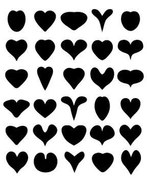 Black heart Stock Illustration