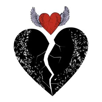 Black heart Stock Illustration