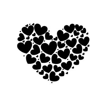 Black heart Stock Illustration