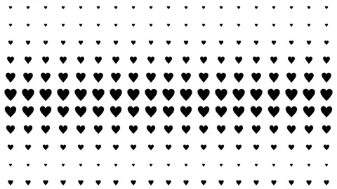 Black Heart shape Moving wave animation motion graphics 動画素材 160445118