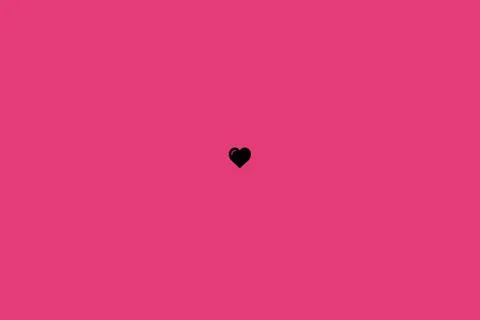 Black Heart Shape on Pink Background. Hearts Dot Design. Can be used for Arti Illustrazione stock
