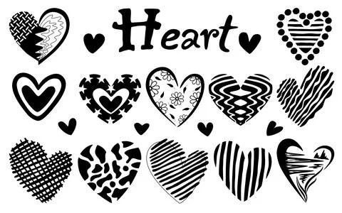 Black heart(b) Stock Illustration