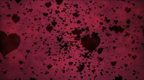 Black Hearts Particle Animation - Loop 4K Stock Footage 39913420