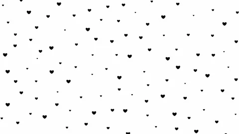 Black hearts white Stock Footage 232259800