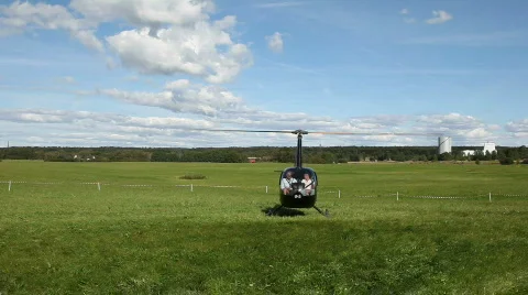Black Helicopter takes off Video stock 840917