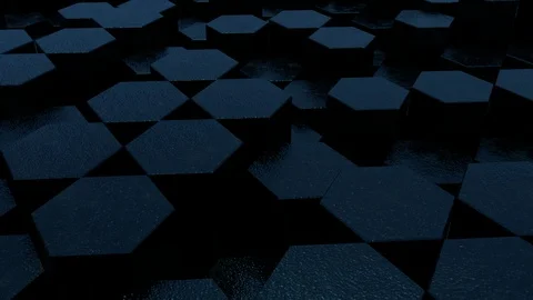 Black Hex Loop 5 Stock Footage 101969510