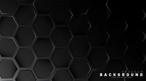 Black hexagon abstract pattern on colorful brush style background technology. 스톡 일러스트