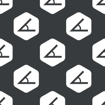 Black hexagon angle pattern Stock Illustration