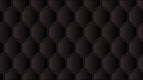 Black Hexagon Geometric Motion Background Sliding Animation Stock Footage 337068093