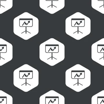 Black hexagon greaphic presentation pattern 스톡 일러스트