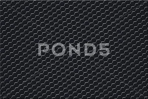Black hexagon grid background. Stock Illustration