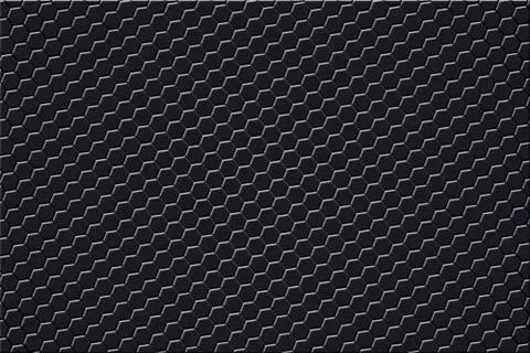 Black hexagon grid background. Illustrazione stock