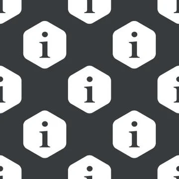 Black hexagon information pattern 스톡 일러스트